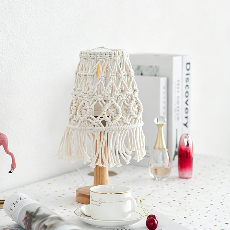 CouldNook Macrame Mini Table Lamp - Cozy Light Shade