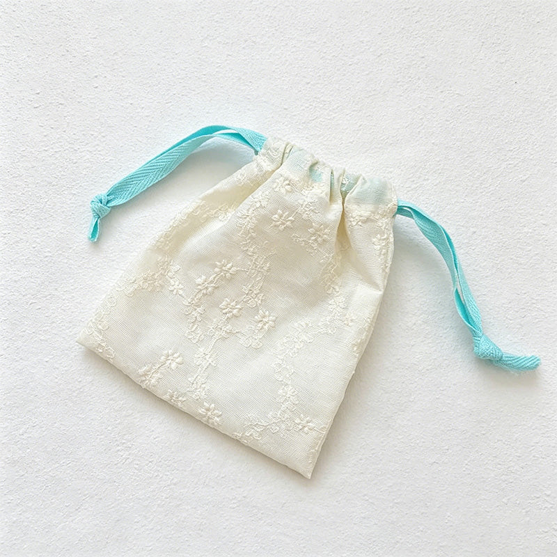 CouldNook Floral Sheer Drawstring Gift Pouch - Vanity Accent