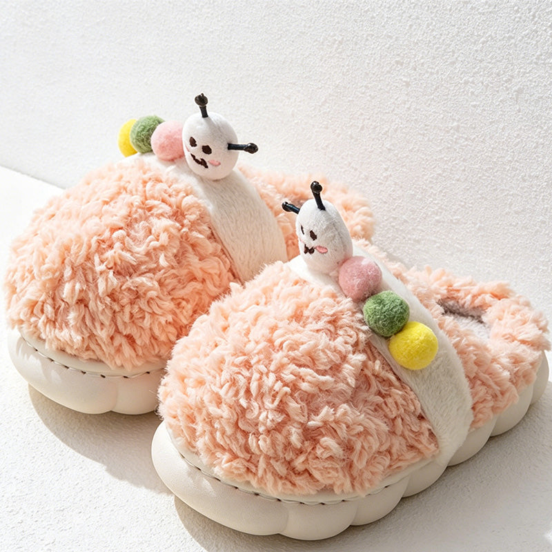 CouldNook Carrot Colorblock Open Toe House Slippers - Playful Display Accent