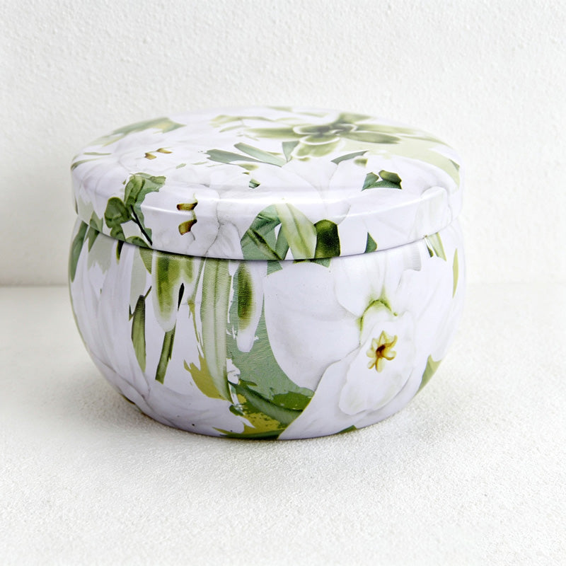 CouldNook Printed Tin Can Soy Wax Scented Candle - Easy Storage Accent