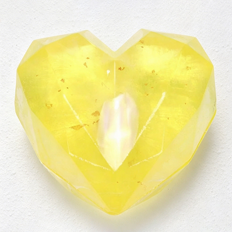 CouldNook Translucent Gemstone & Heart Gold Foil Handmade Soap