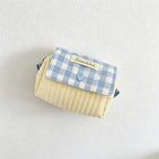 CouldNook Gingham Quilted Mini Zip Pouch - Desk Accent