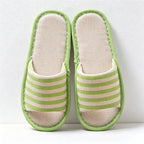 CouldNook Woven Stripe Indoor Slide Slippers - Cozy Entryway Accent