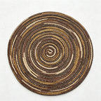 CouldNook Nordic Round Woven Placemat - Aesthetic Cotton Yarn Mat