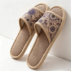 CouldNook Textured Floral Closed Toe House Slippers - Bedroom Comfort Accent
