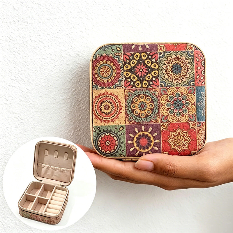 CouldNook Floral Butterfly Jewelry Case - Soft Home Gallery Storage Box