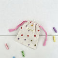 CouldNook Confetti Dot Drawstring Storage Pouch - Small Gift Bag
