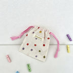 CouldNook Confetti Dot Drawstring Storage Pouch - Small Gift Bag