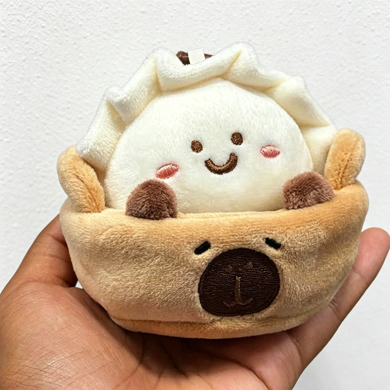 CouldNook Dumpling Bowl Plush Bag Charm - Snack Accent