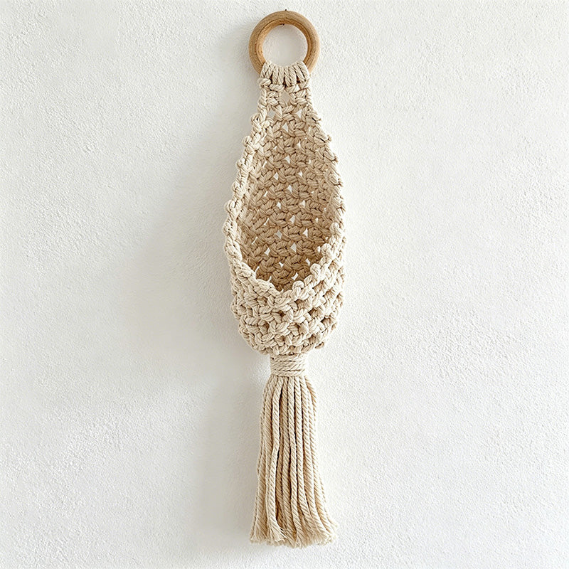 CouldNook Macrame Hanging Shelf - Wall Storage Decor