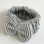 CouldNook Bow Coral Fleece Stretch Headband - Skincare & Washing Face Hair Wrap