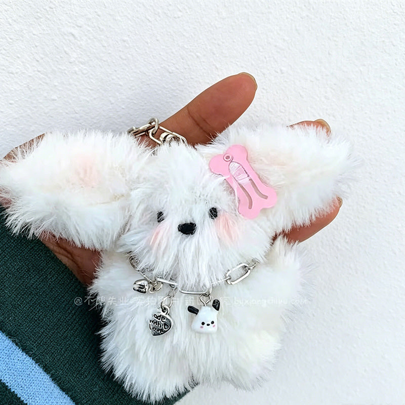 CouldNook Glasses Dog Plush Bag Charm - Desk and Bag Accent
