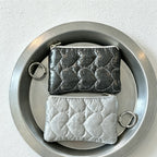 CouldNook Mini Quilted Heart Purse - Aesthetic Portable Card Case