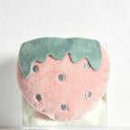 CouldNook Cartoon Fruit Hand Towel - Aesthetic Coral Velvet Cloth