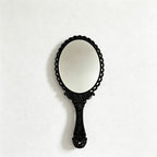 CouldNook Handled Oval Handheld Make Up Mirror - Simple Daily Essential