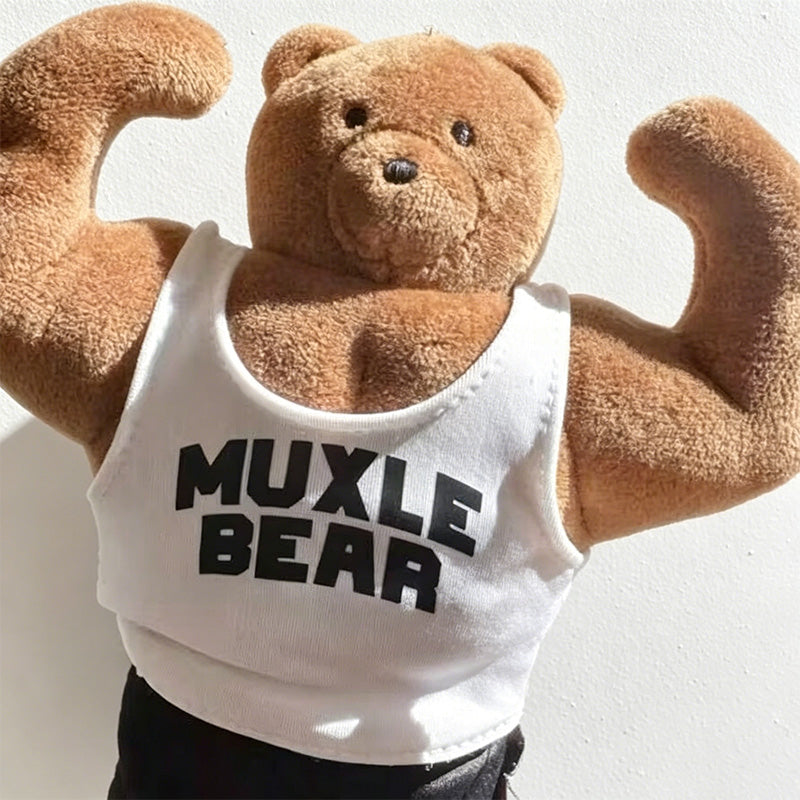 CouldNook Strong Bear Plush Bag Charm - Backpack Display Accent