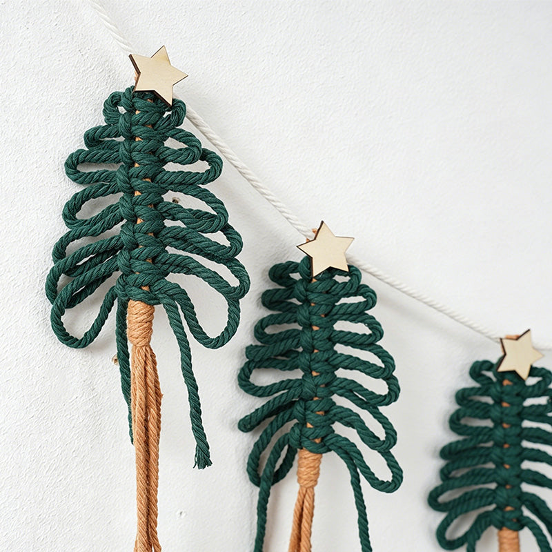 CouldNook Pine Tree Hanging Banner- Holiday Wall Decor