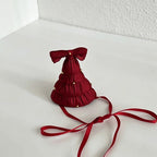 CouldNook Ribbed Fabric Hair Bow Clip - Soft Hair Accessory