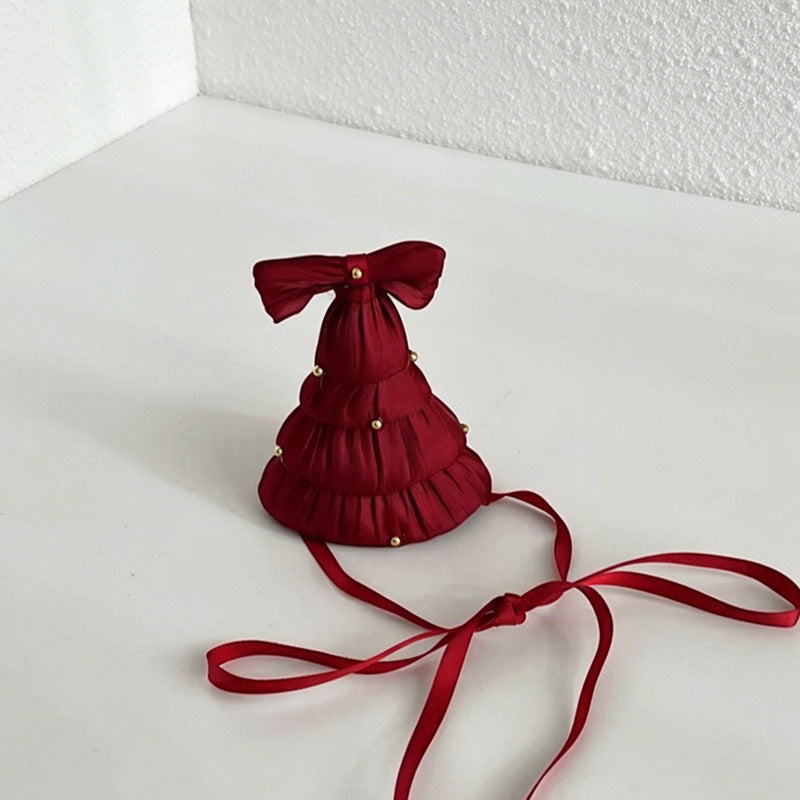 CouldNook Ribbed Fabric Hair Bow Clip - Soft Hair Accessory