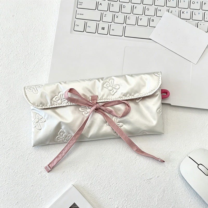 CouldNook Bow and Heart Mini Pouch - Everyday Organizer Bag