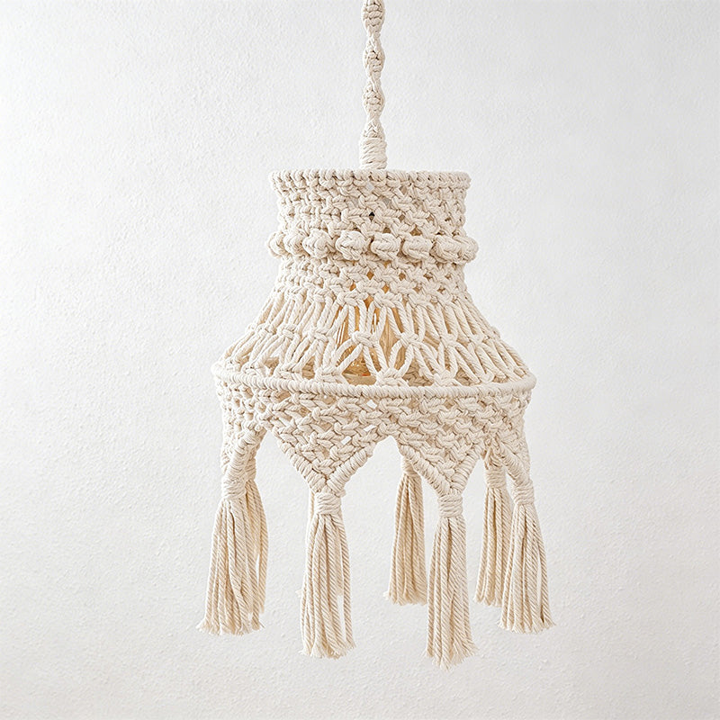 CouldNook Macrame Table Lamp Shade - Warm Bedside Lighting