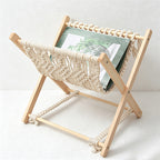 CouldNook Macrame Wood Storage Rack - Home Organizer Decor