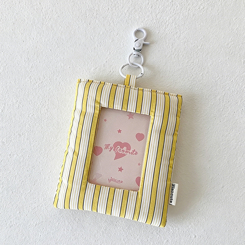 CouldNook Quilted Photo Card Keychain Pouch - Bag Charm Accent