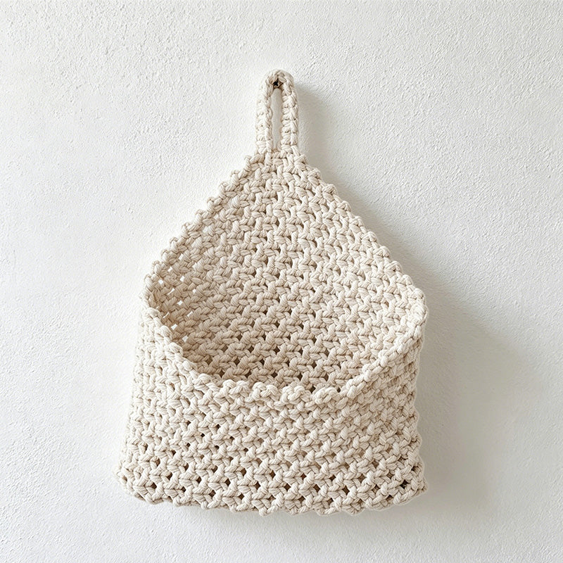 CouldNook Macrame Hanging Basket - Wall Storage Decor