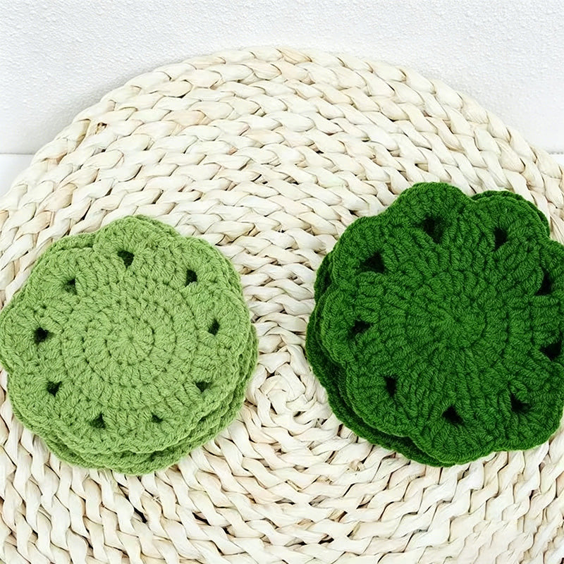 CouldNook Daisy Crochet Coaster - Tabletop Home Accent