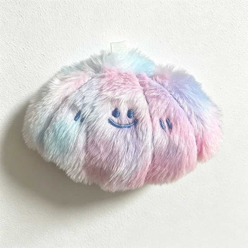 CouldNook Fluffy Round Compact Mirror Bag Charm- Desk Bag Accent