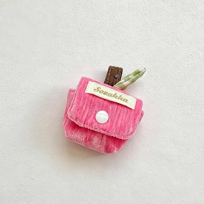 CouldNook Velvet Mini Earbud Pouch - Key Ring Storage Case