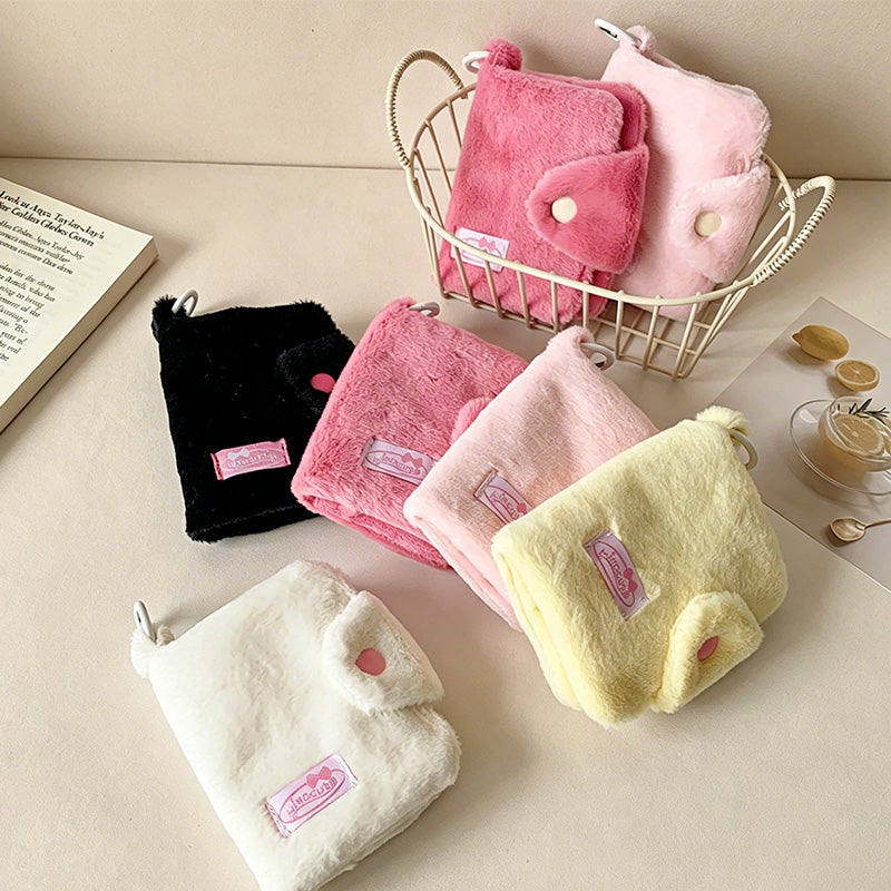 CouldNook Plush Flap Mini Coin Pouch - Everyday Bag Accent