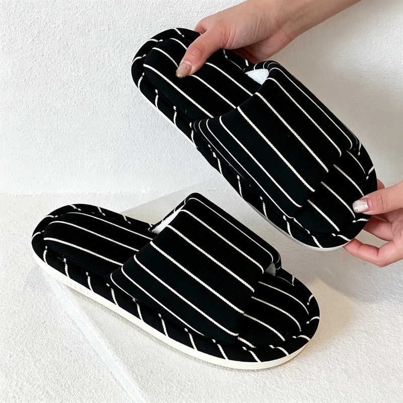 CouldNook Textured Slides Home Slippers - Practical Room Accent