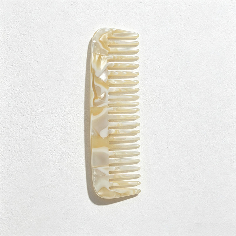CouldNook Shell Shape Tortoiseshell Pocket Comb - Easy Storage Accent
