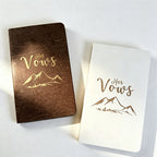 CouldNook Wood Vow Book Set - Wedding Ceremony Keepsake
