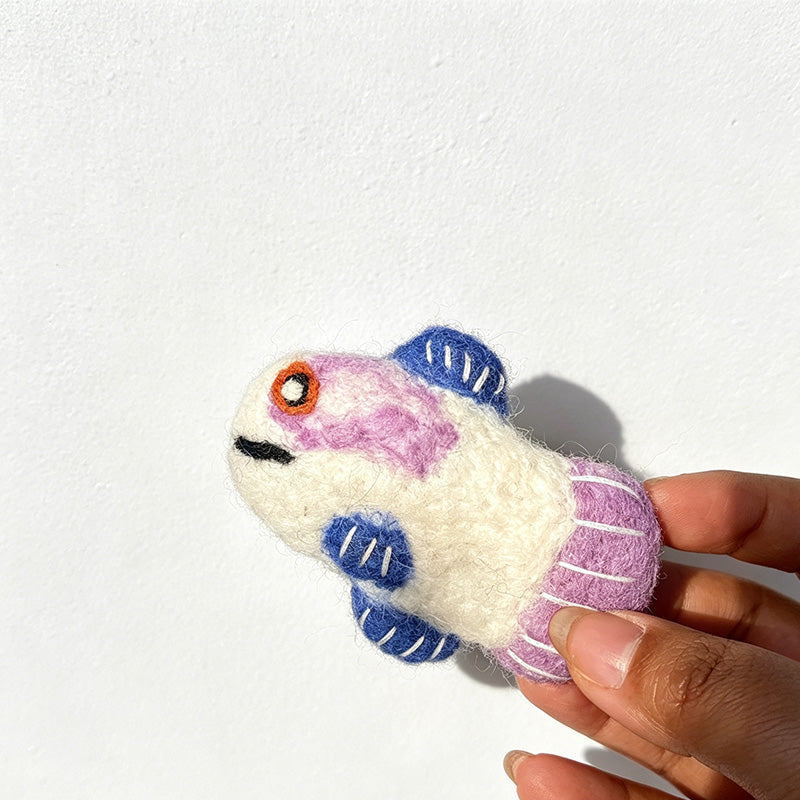 CouldNook Small Fish Plush Brooch - Bag Display Accent