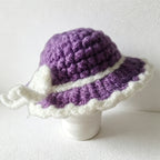 CouldNook Mini Hand Crochet Santa Hat - Pet & Doll Festive Accessory