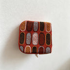 CouldNook Vintage Embroidered Cotton Linen Jewelry Pouch - Soft Travel Organizer