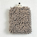 CouldNook Hedgehog Chenille Hand Towel - Quick Dry Absorbent Hanging Kitchen Towel