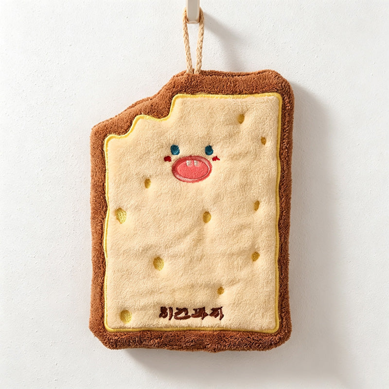 CouldNook Hanging Toast Cheese Hanging Towel - Gentle Display Piece