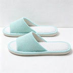 CouldNook Mesh Texture Open Toe House Slippers - Airy Indoor Accent