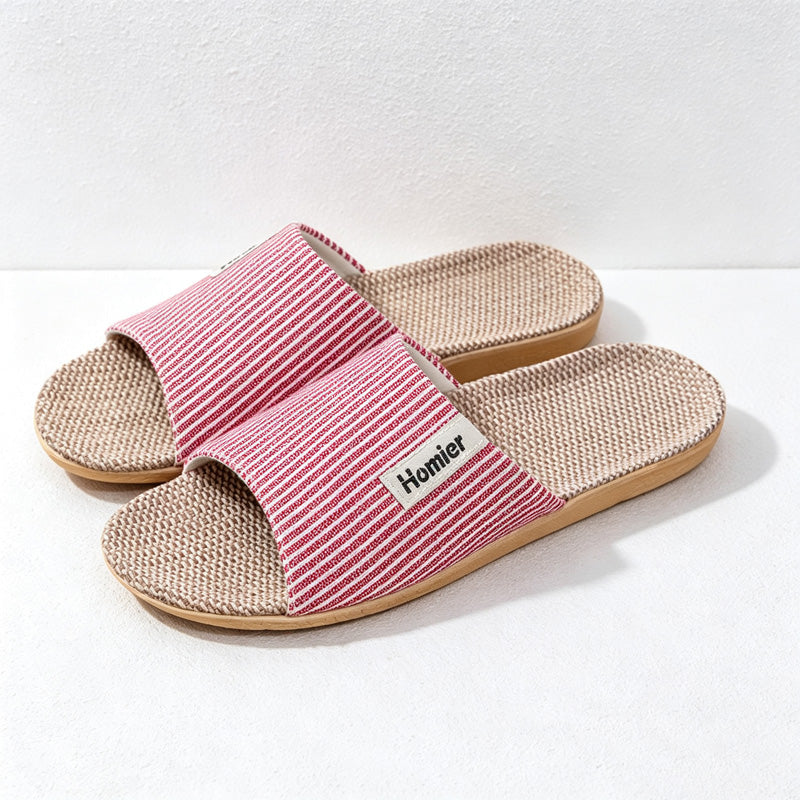 CouldNook Woven Look Buckle Detail Home Slippers - Small Space Helper