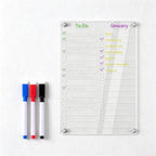 CouldNook Acrylic Weekly Checklist Board - Home Planning Organizer