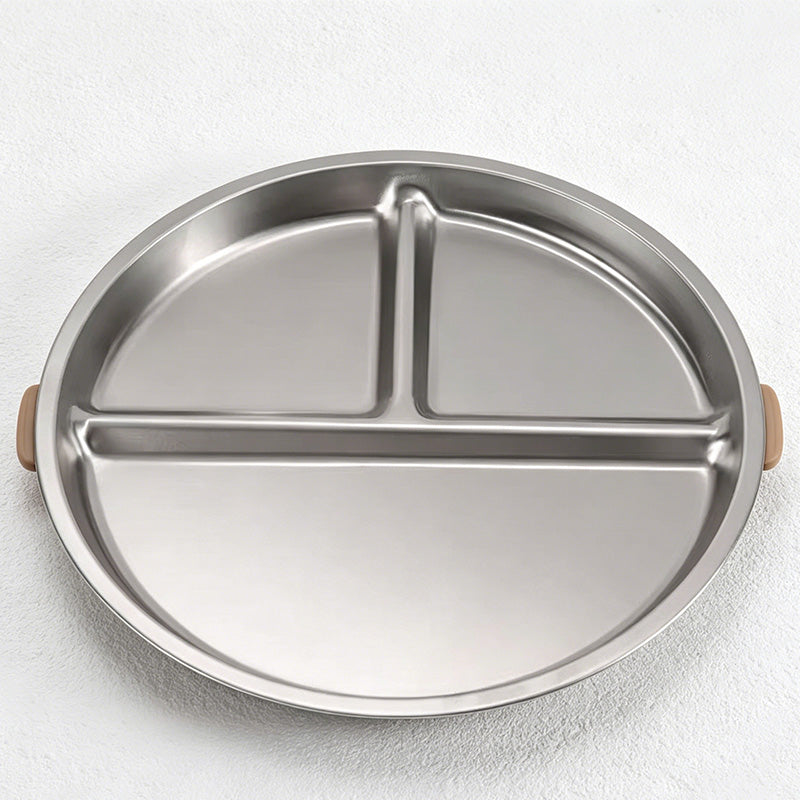 CouldNook Stainless Steel Divided Plate - Everyday Tableware