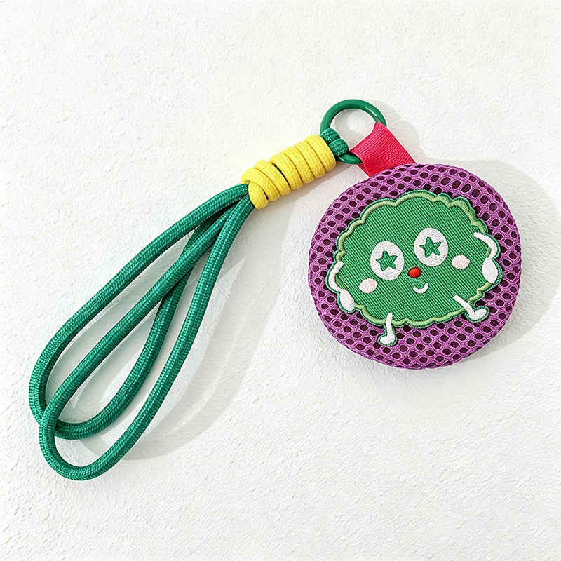 CouldNook Cartoon Face Hanging Mesh Pouch - Small Accessory Case