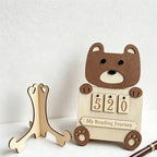 CouldNook 3D Animal Wooden Reading Counter - Tracker Desk Decor Frame
