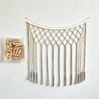 CouldNook Macrame Fringe Wall Hanging - Boho Room Accent