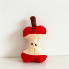 CouldNook Apple Core Plush Bag Charm - Fruit Accent