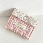 CouldNook Quilted Ruffled Trim Organizer Bag - Practical Room Accent