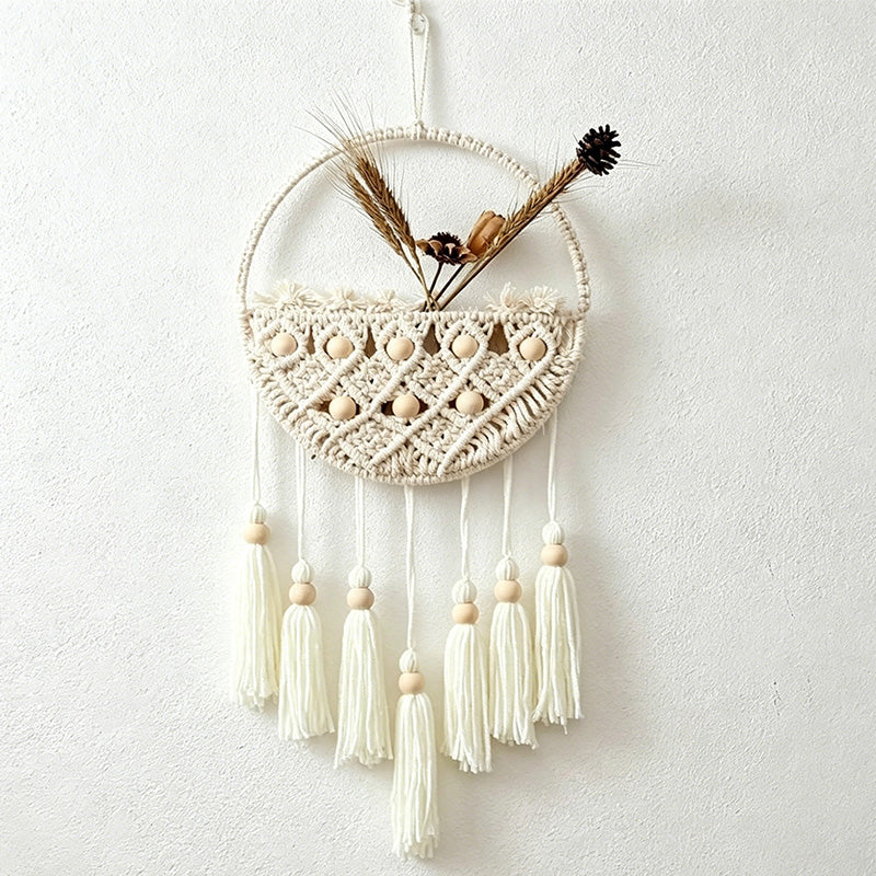 CouldNook Macrame Wall Pocket Basket - Hanging Floral Display